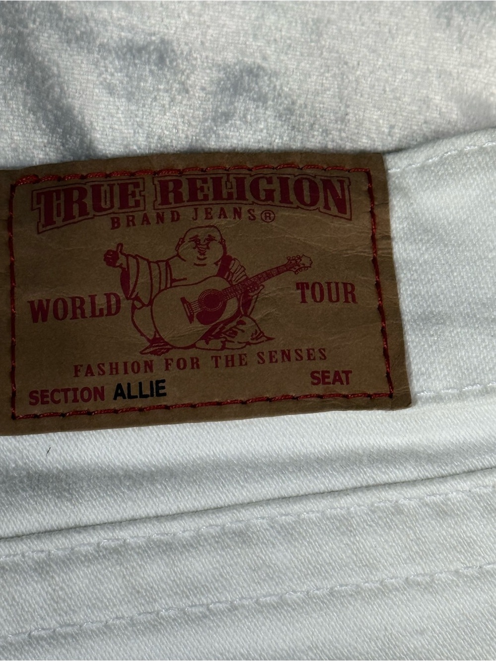 True Religion Women's White Cuffed Denim Shorts size 25 - Picture 5 of 12
